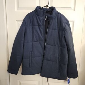 Soybu Men's Navy Puffer Jacket